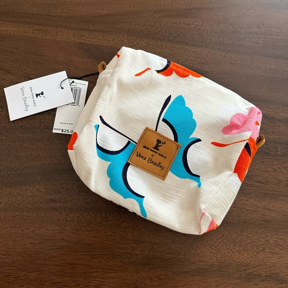 New Hope Girls x Vera Bradley Cosmetic Pouch in New Hope Butterflies